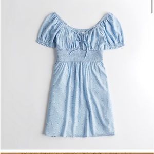 Hollister light blue floral print dress size XS